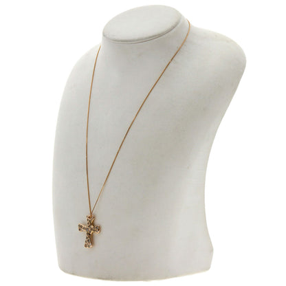 Kashikey   Necklace Cross diamond K18 Pink Gold Ladies