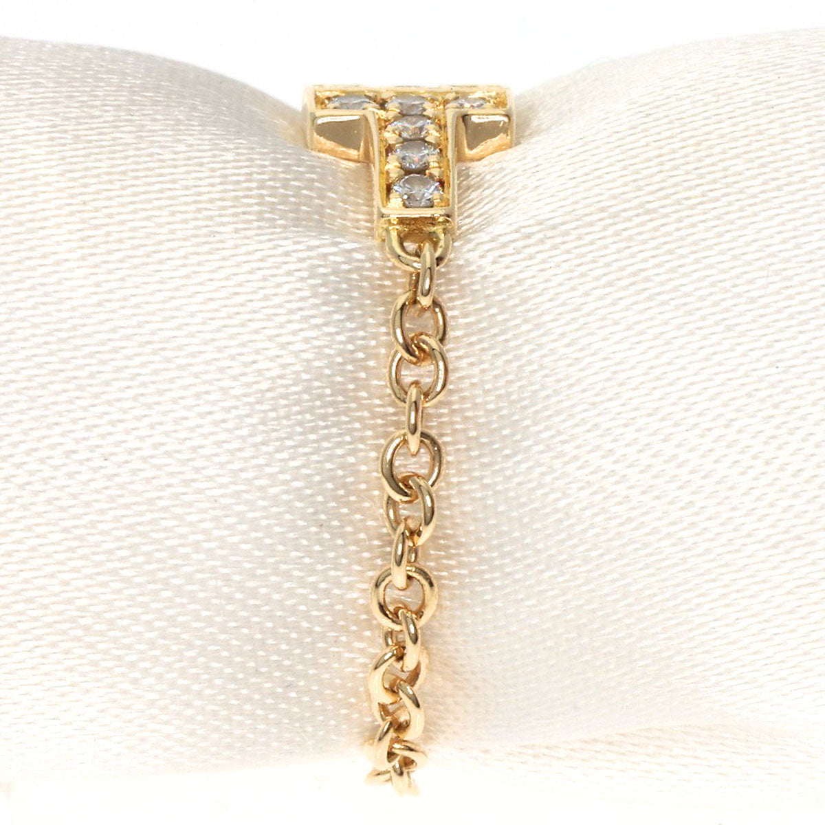 TIFFANY&Co.   Ring TChain Diamond K18 Yellow Gold Ladies