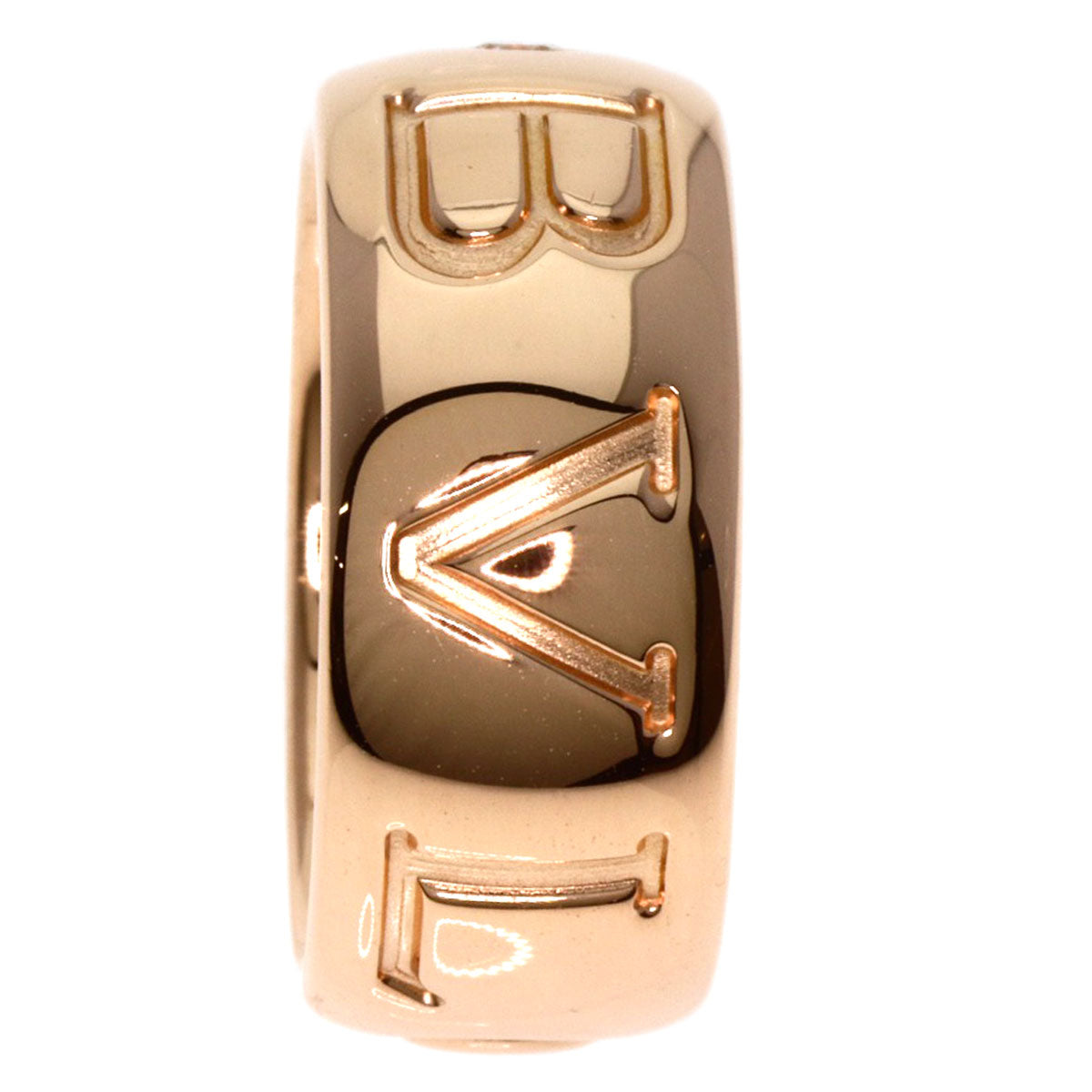 BVLGARI   Ring Monologo Ring 1P Diamond #49 K18 Pink Gold Ladies