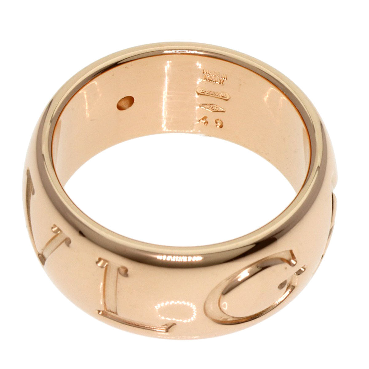 BVLGARI   Ring Monologo Ring 1P Diamond #49 K18 Pink Gold Ladies