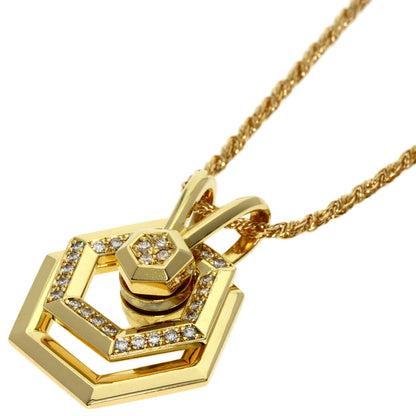 WALTHAM   Necklace swing diamond K18 Yellow Gold Ladies