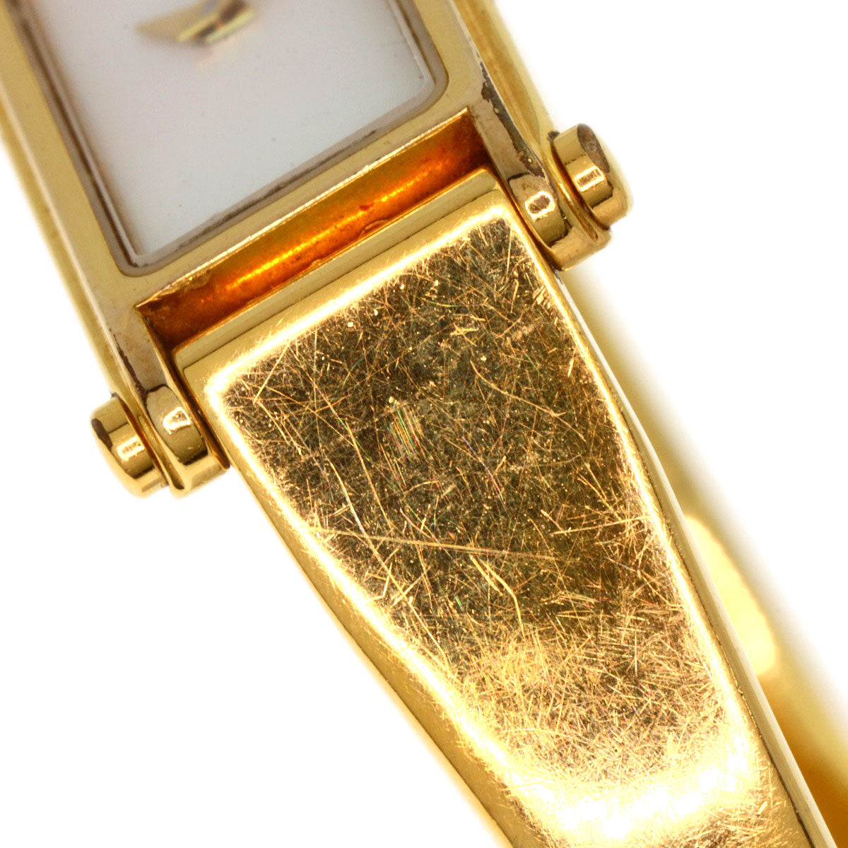 GUCCI Square face Watches 1500L Gold Plated/Gold Plated Ladies