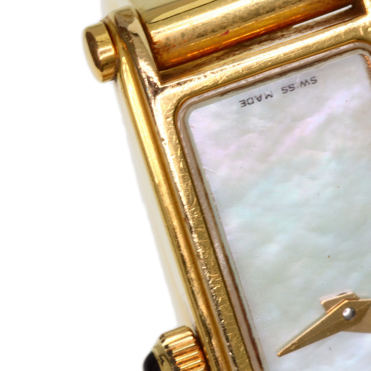 GUCCI Square face Watches 1500L Gold Plated/Gold Plated Ladies