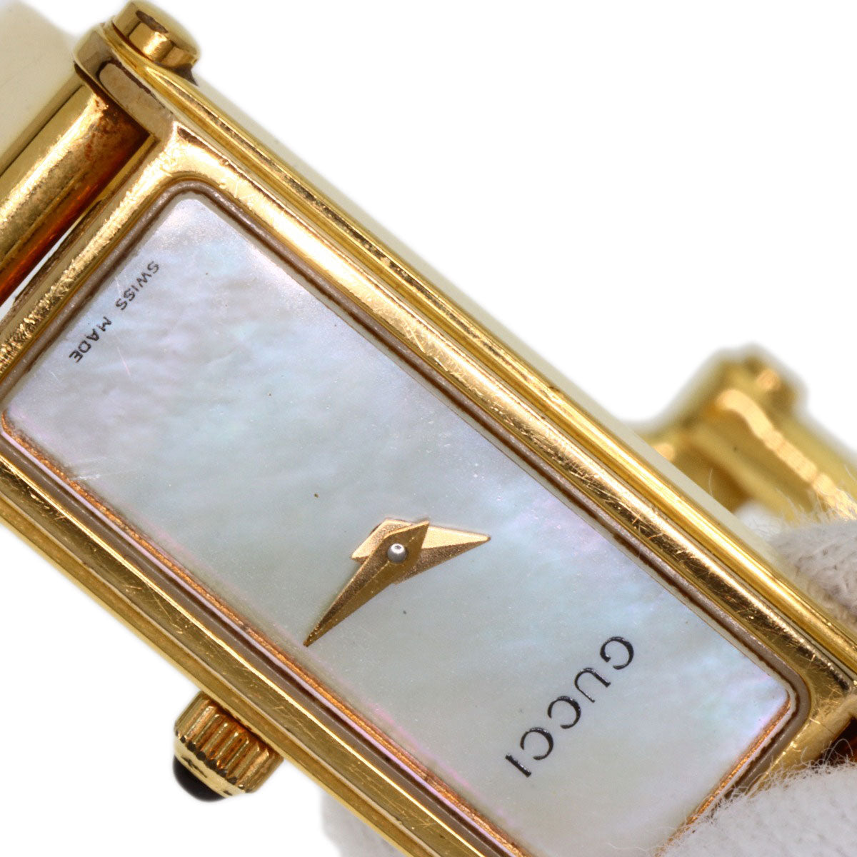 GUCCI Square face Watches 1500L Gold Plated/Gold Plated Ladies