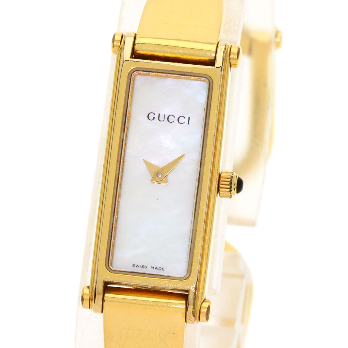 GUCCI Square face Watches 1500L Gold Plated/Gold Plated Ladies