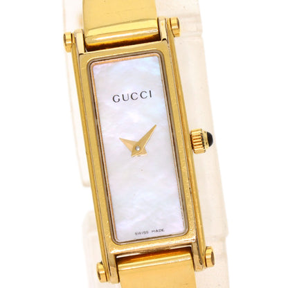 GUCCI Square face Watches 1500L Gold Plated/Gold Plated Ladies