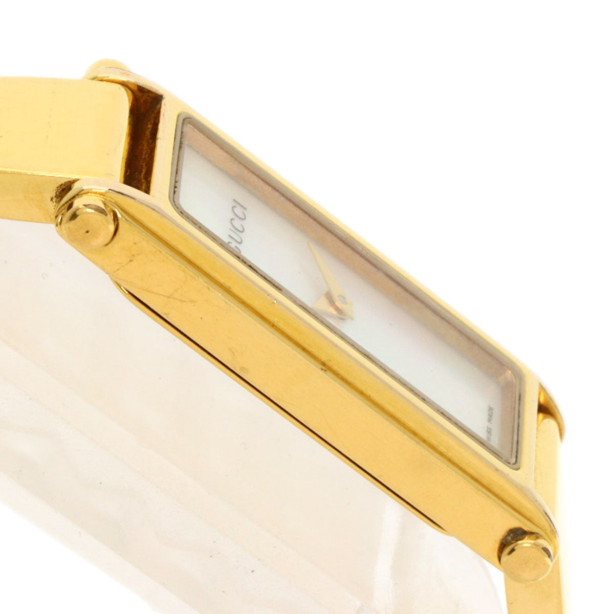 GUCCI Square face Watches 1500L Gold Plated/Gold Plated Ladies