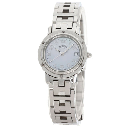 HERMES Clipper Nacre Watches CL4.210 Stainless Steel/Stainless Steel Ladies