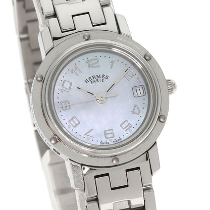 HERMES Clipper Nacre Watches CL4.210 Stainless Steel/Stainless Steel Ladies