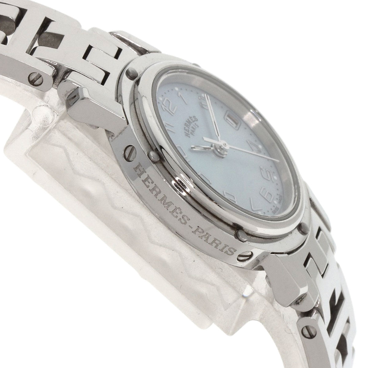 HERMES Clipper Nacre Watches CL4.210 Stainless Steel/Stainless Steel Ladies