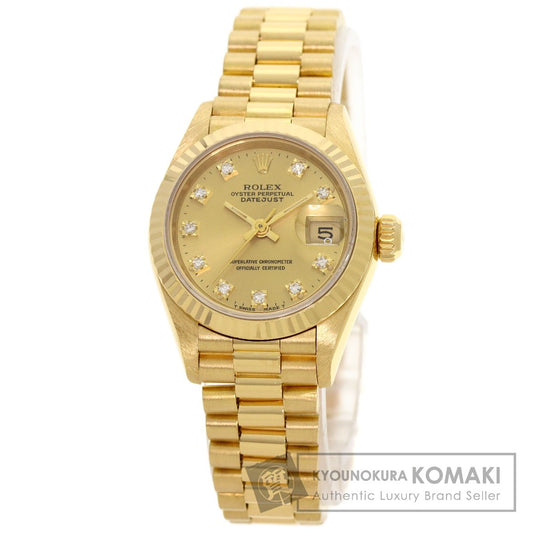 ROLEX DATEJUST 10P Diamond Watches 69178G K18 Yellow Gold/18K Yellow Gold Ladies