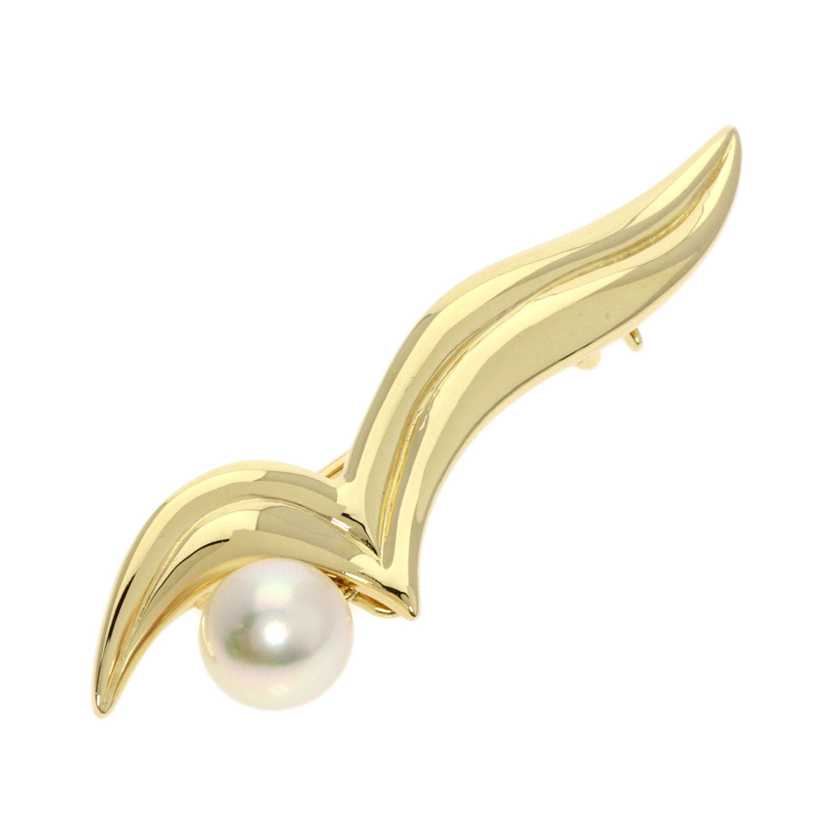 MIKIMOTO   Brooch Pearl Pearl K14 Yellow Gold Ladies