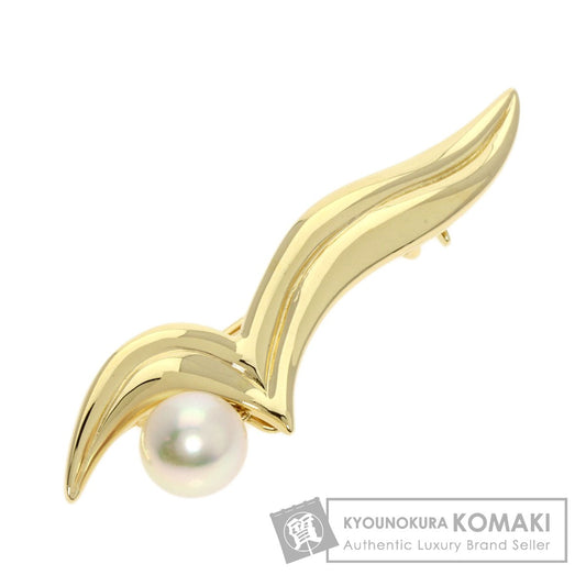 MIKIMOTO   Brooch Pearl Pearl K14 Yellow Gold Ladies