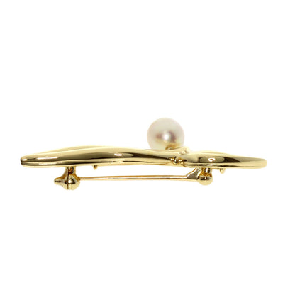 MIKIMOTO   Brooch Pearl Pearl K14 Yellow Gold Ladies