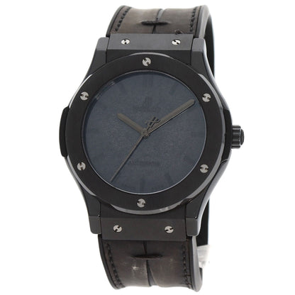 HUBLOT Classic Fusion Berluti Limited to 500 pieces Watches 511.CM.0500.VR.BER16 Titanium/Ceramic/Leather x rubber mens