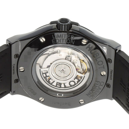 HUBLOT Classic Fusion Berluti Limited to 500 pieces Watches 511.CM.0500.VR.BER16 Titanium/Ceramic/Leather x rubber mens