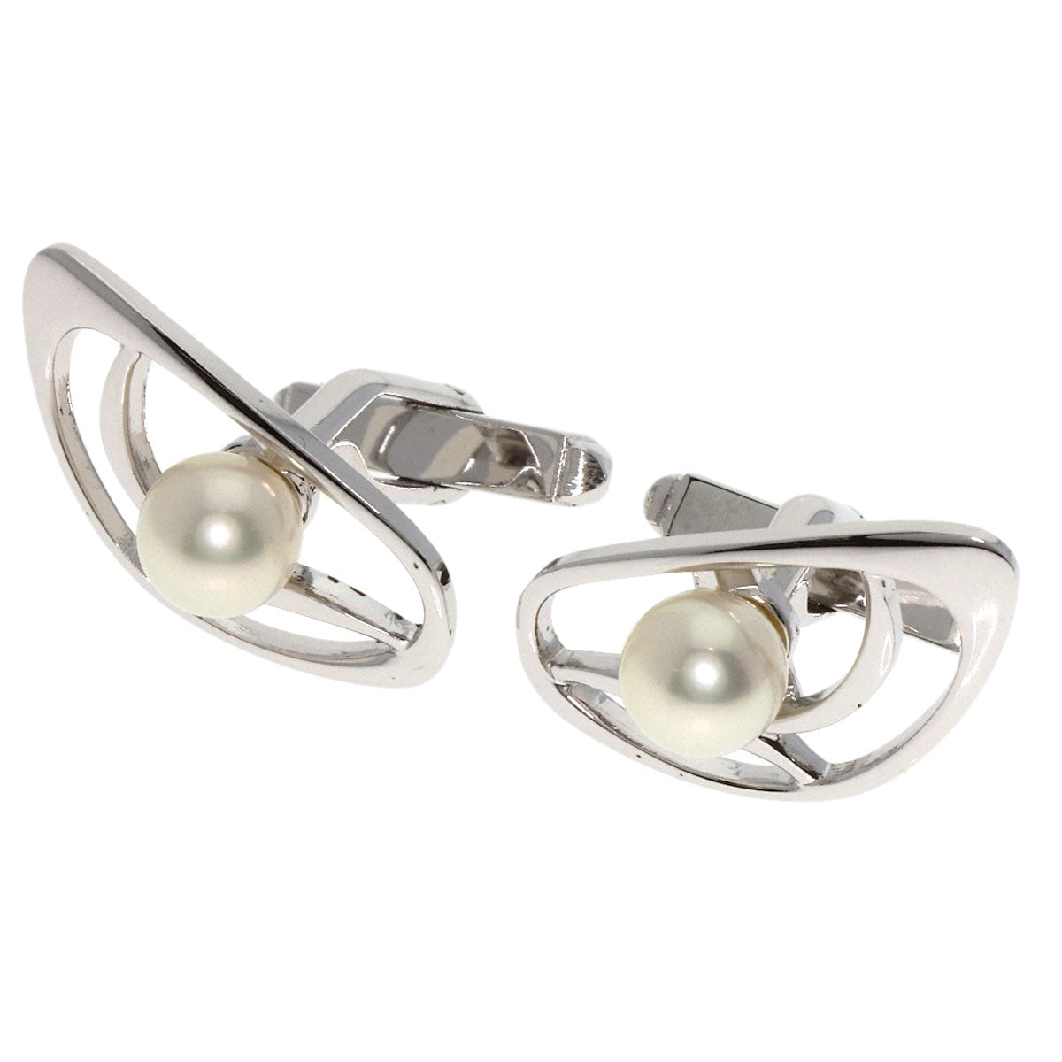 MIKIMOTO   cuffs Pearl Pearl Silver mens