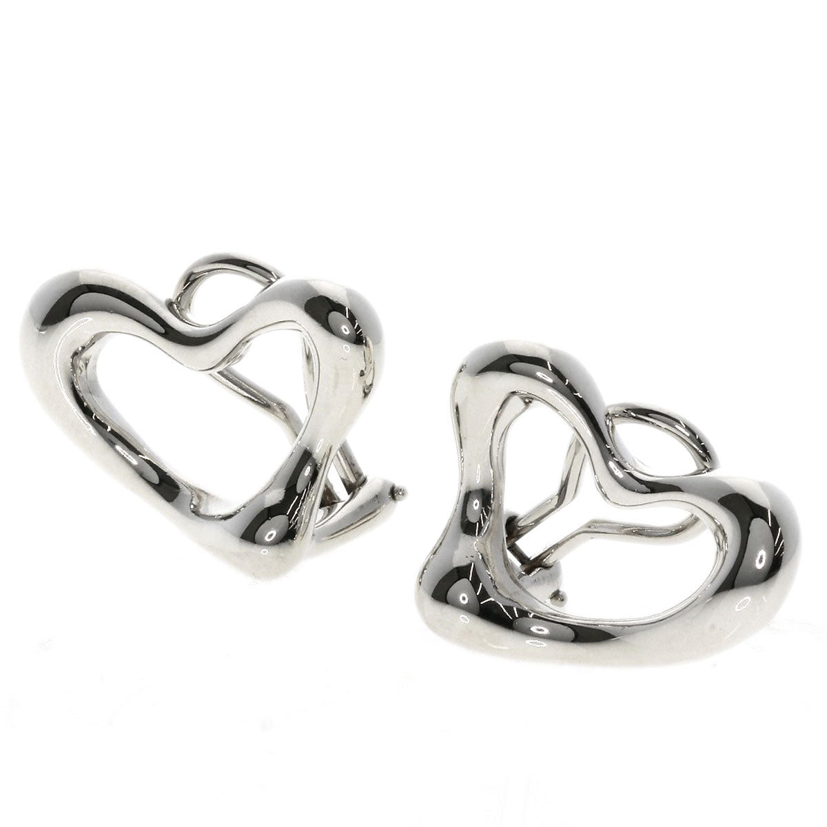 TIFFANY&Co.   Earring Open heart Silver Ladies