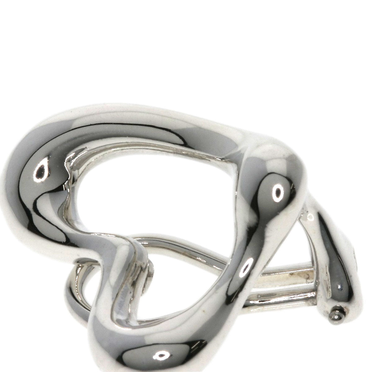 TIFFANY&Co.   Earring Open heart Silver Ladies