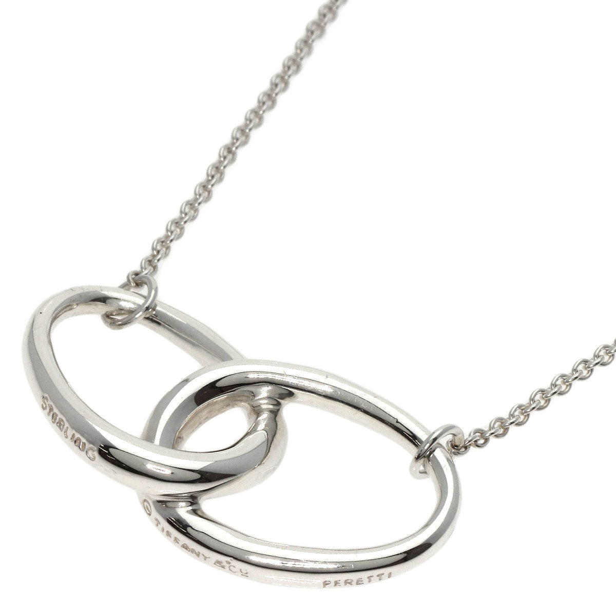 TIFFANY&Co.   Necklace Double loop Silver Ladies