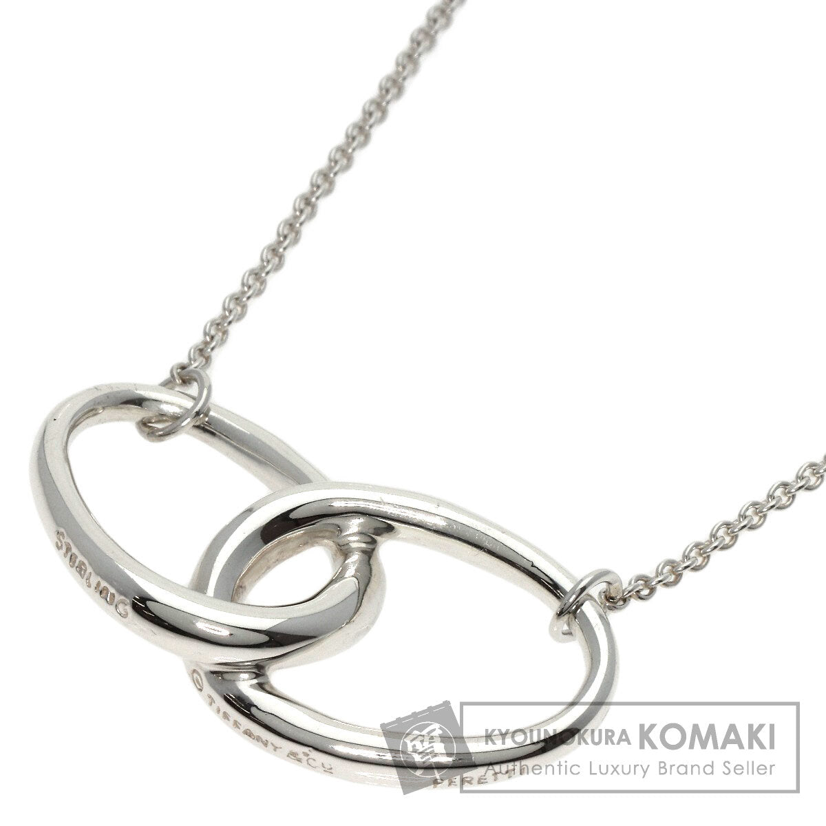 TIFFANY&Co.   Necklace Double loop Silver Ladies