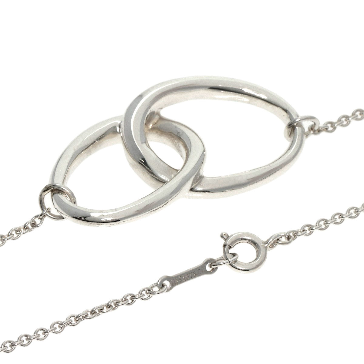 TIFFANY&Co.   Necklace Double loop Silver Ladies