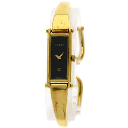 GUCCI Square face Watches 1500L Gold Plated/Gold Plated Ladies