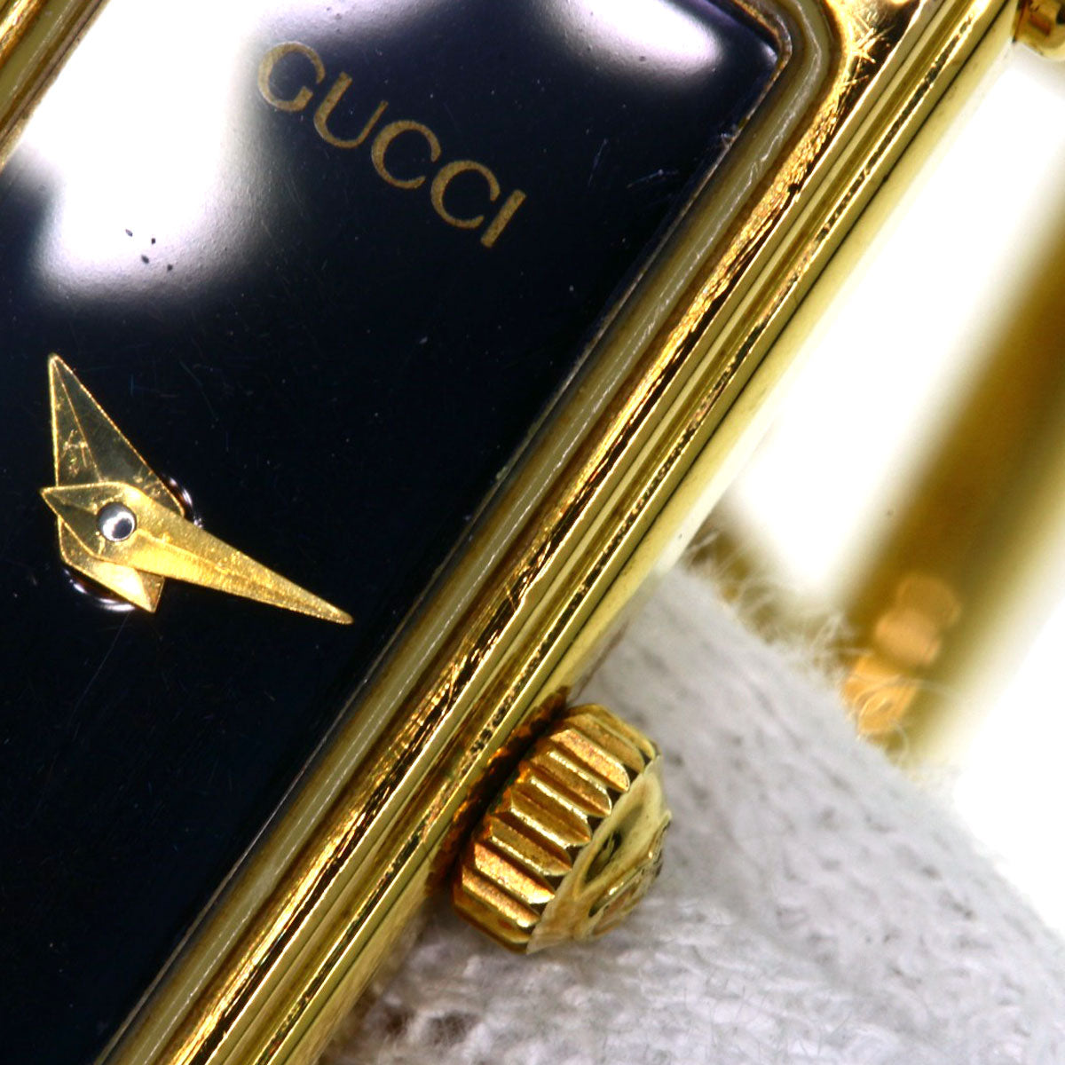 GUCCI Square face Watches 1500L Gold Plated/Gold Plated Ladies