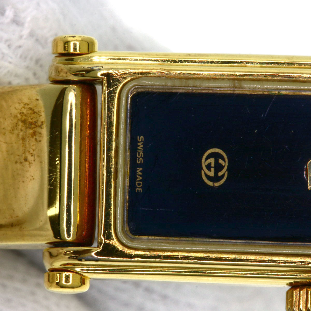 GUCCI Square face Watches 1500L Gold Plated/Gold Plated Ladies