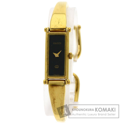 GUCCI Square face Watches 1500L Gold Plated/Gold Plated Ladies