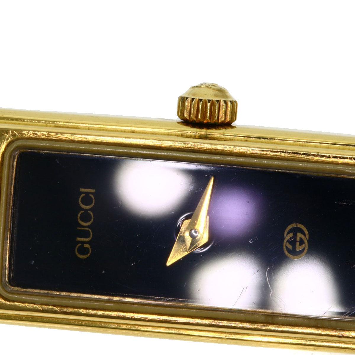 GUCCI Square face Watches 1500L Gold Plated/Gold Plated Ladies