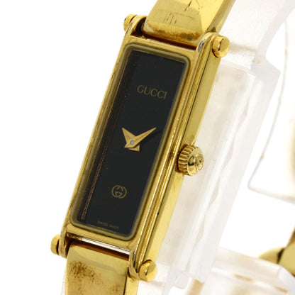 GUCCI Square face Watches 1500L Gold Plated/Gold Plated Ladies