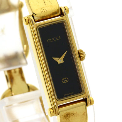 GUCCI Square face Watches 1500L Gold Plated/Gold Plated Ladies