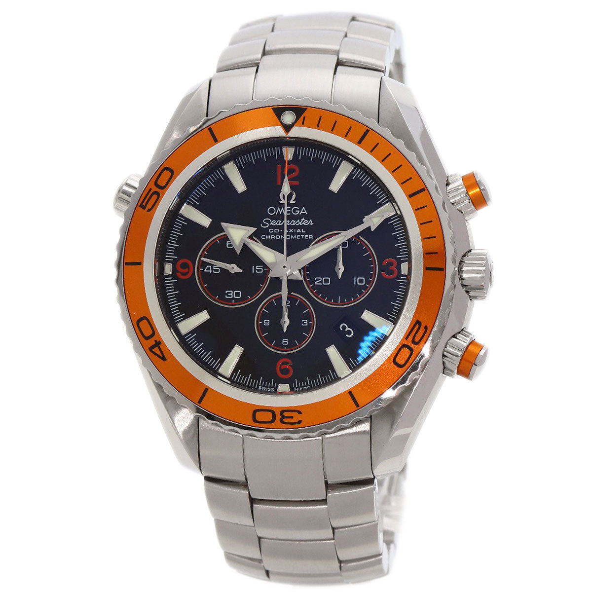 OMEGA Seamaster Planet Ocean Chronograph Watches 2218.50 Stainless Steel/Stainless Steel mens