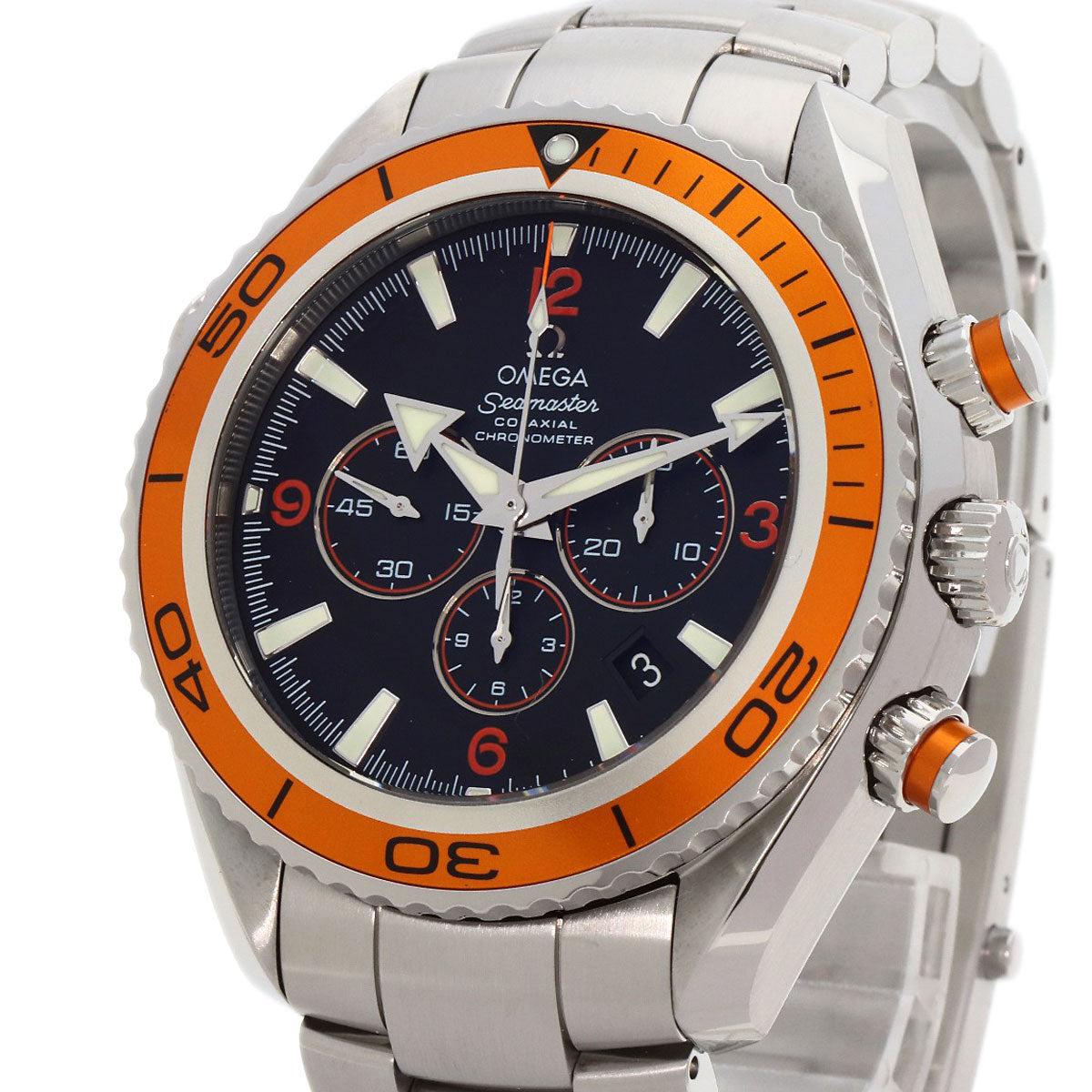 OMEGA Seamaster Planet Ocean Chronograph Watches 2218.50 Stainless Steel/Stainless Steel mens