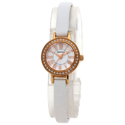 AGATHA Round face Watches  PGP/Leather Ladies