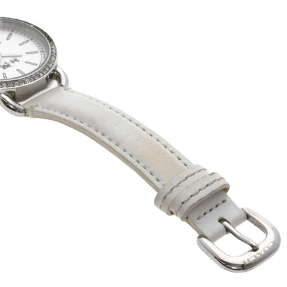 COACH Square face Watches CA.105.7.14 Stainless Steel/Leather Ladies