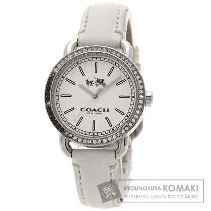 COACH Square face Watches CA.105.7.14 Stainless Steel/Leather Ladies