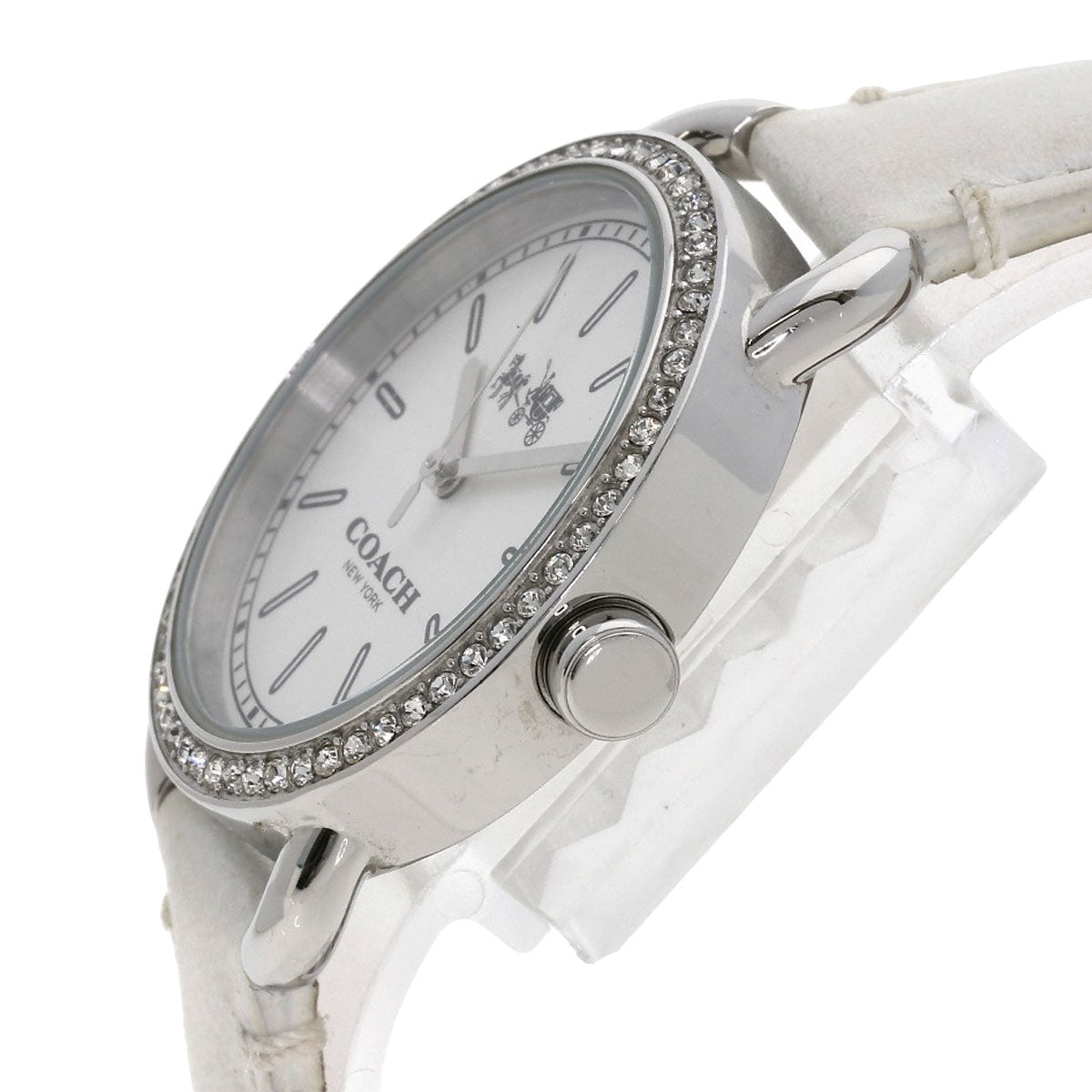 COACH Square face Watches CA.105.7.14 Stainless Steel/Leather Ladies