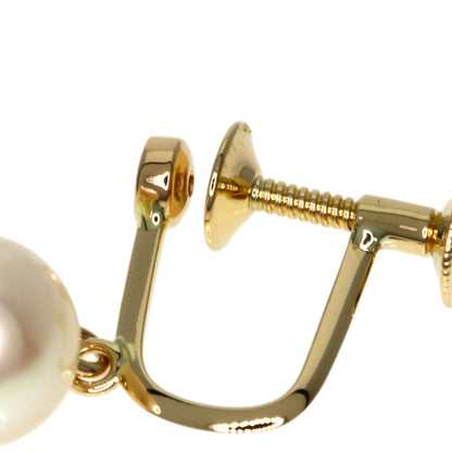 TASAKI   Earring Akoya Pearl Pearl Diamond K14 Yellow Gold Ladies