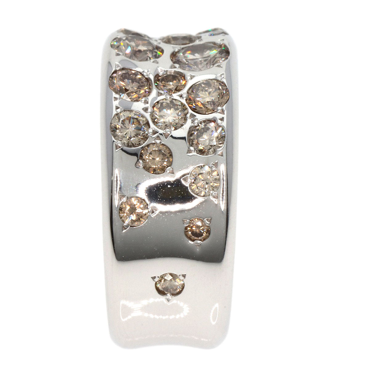 Kashikey   Ring Brown　Diamond K18 White Gold Ladies