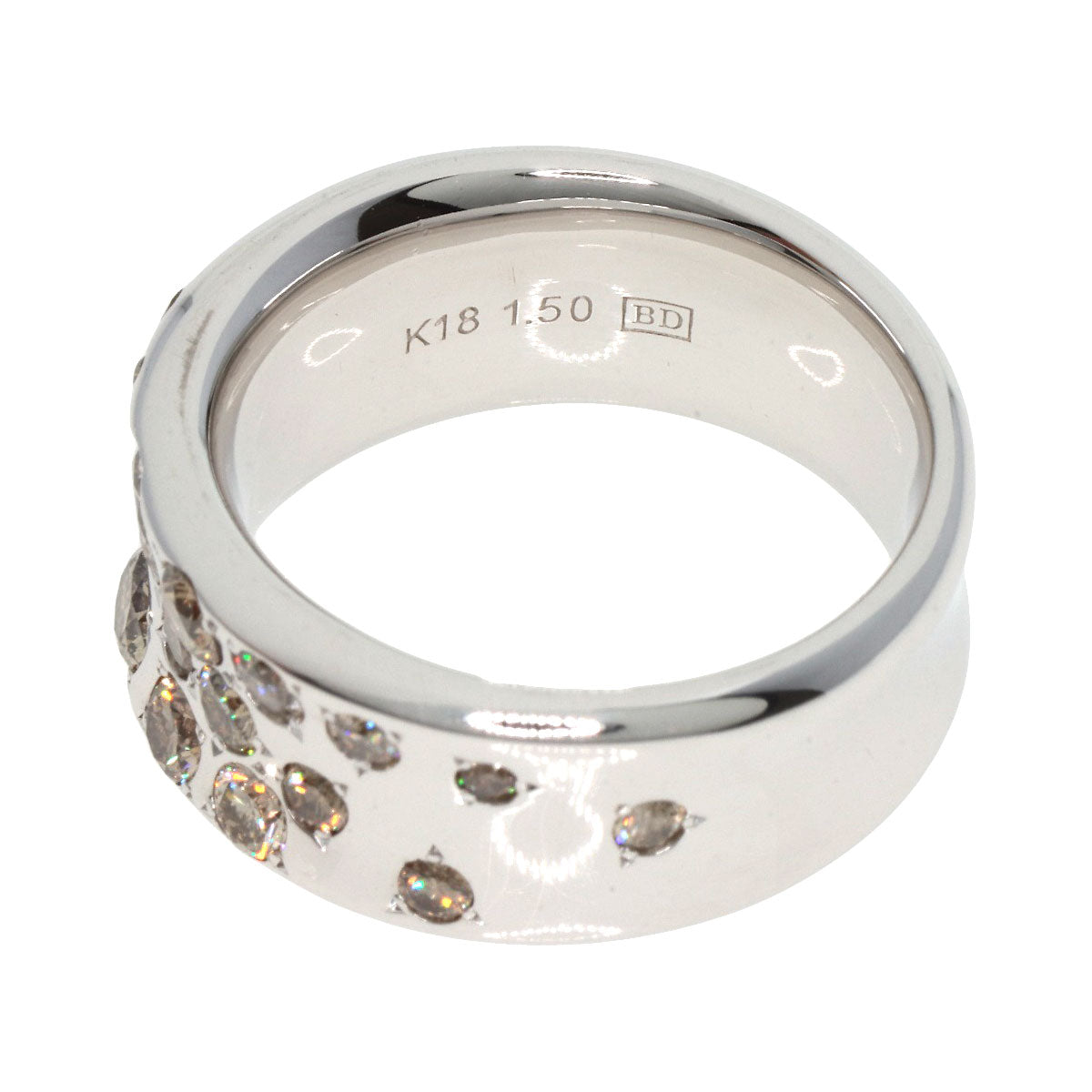 Kashikey   Ring Brown　Diamond K18 White Gold Ladies