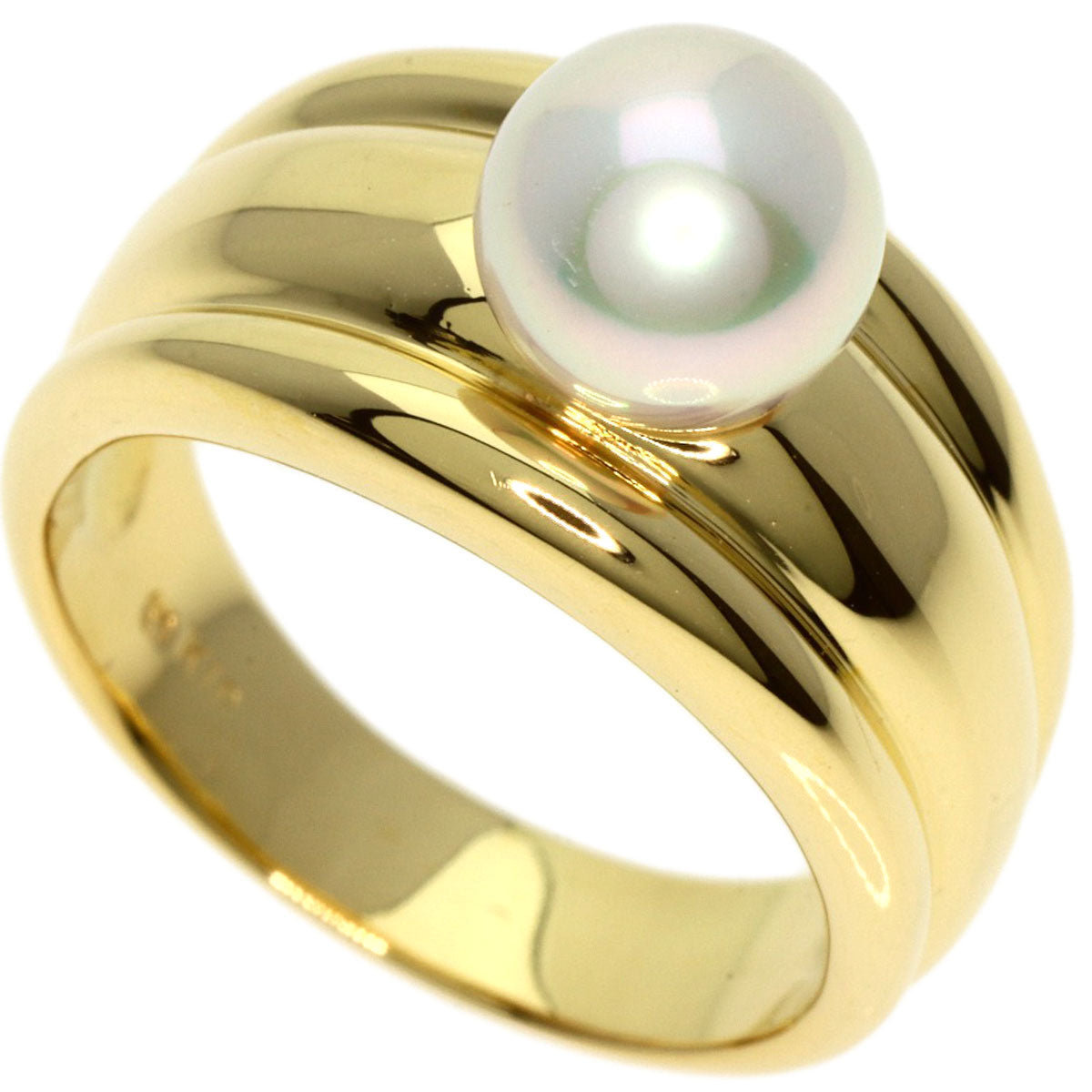 MIKIMOTO   Ring Pearl Pearl K18 Yellow Gold Ladies