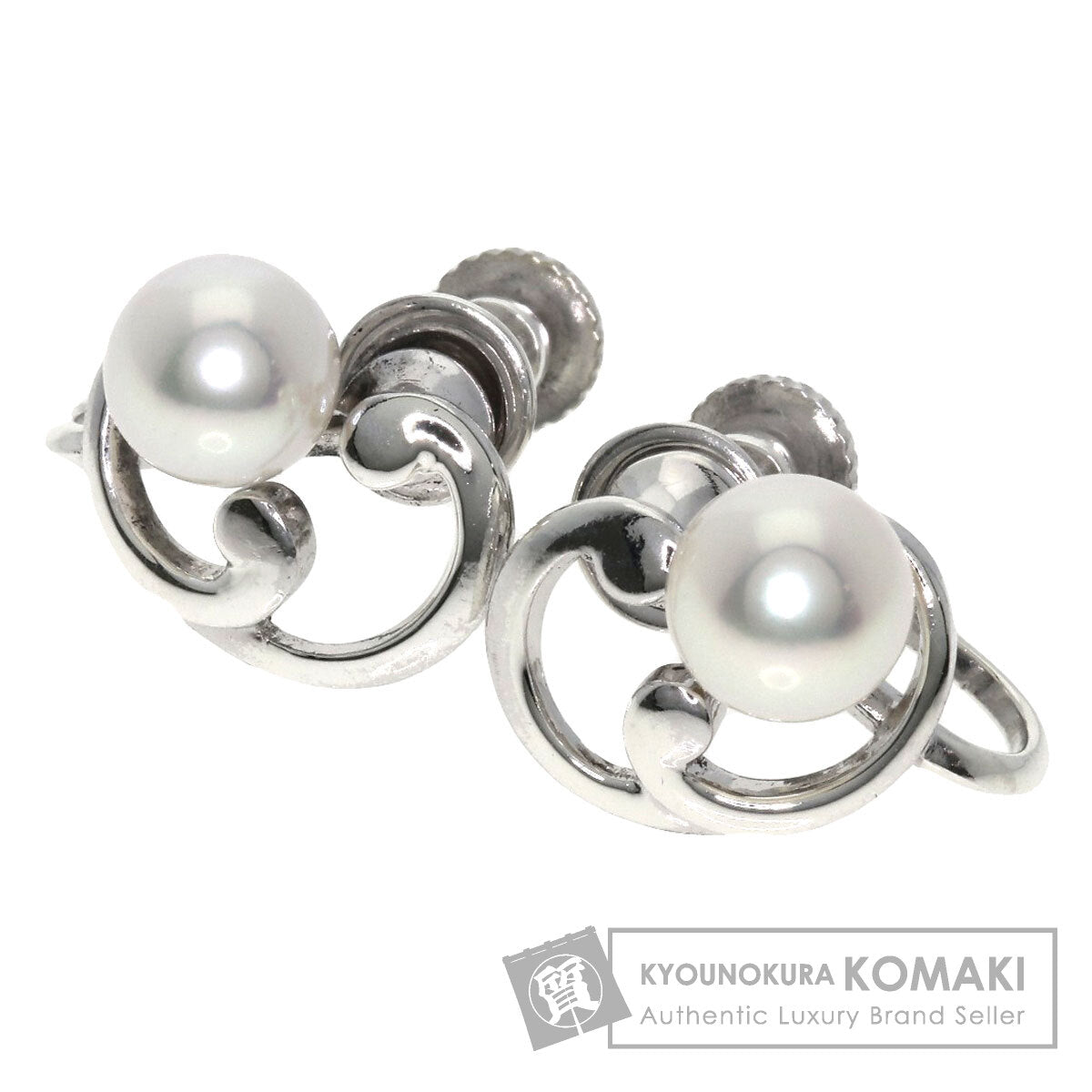 MIKIMOTO   Earring Pearl Pearl Silver Ladies