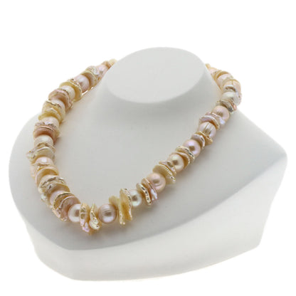 Pearl Pearl Necklace Silver  99.1g　Ladies