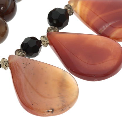 Agate Necklace Silver  163.9g　Ladies