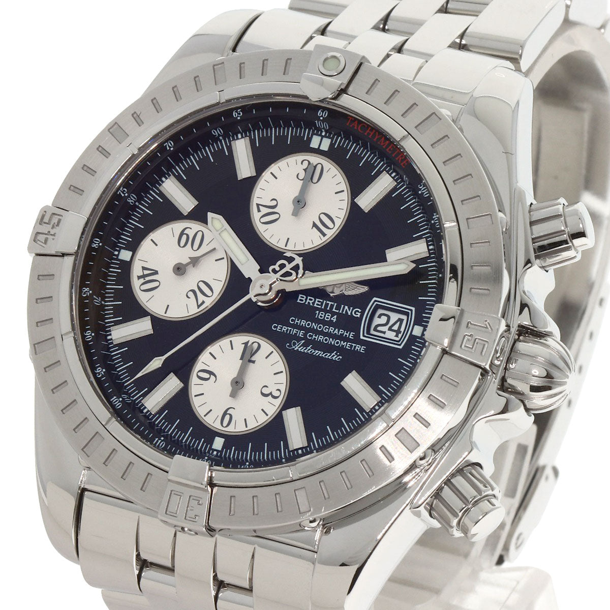 BREITLING Chronomat Evolution Watches A13356 Stainless Steel/Stainless Steel mens