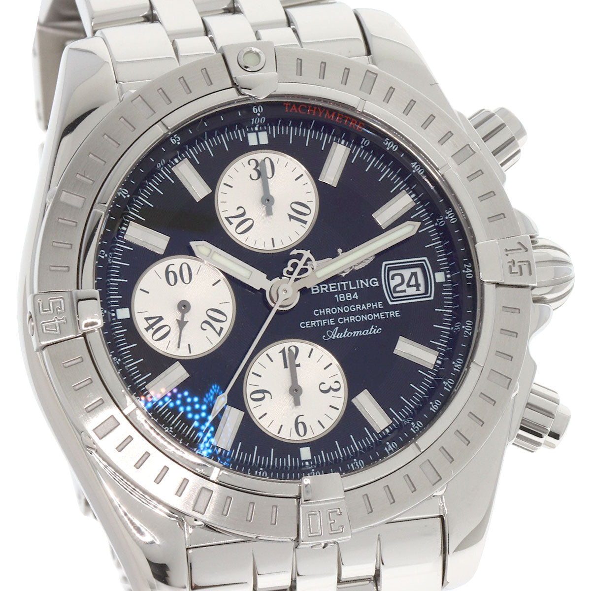 BREITLING Chronomat Evolution Watches A13356 Stainless Steel/Stainless Steel mens