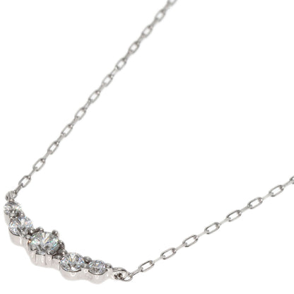 4℃   Necklace Cubic zirconia K10 White Gold Ladies