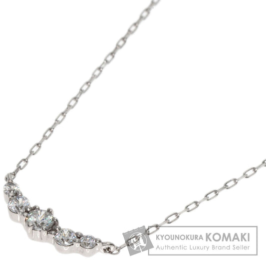 4℃   Necklace Cubic zirconia K10 White Gold Ladies